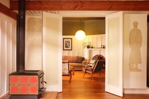 Looking into the living room from dining area