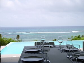 vue mer de la terrasse courverte
