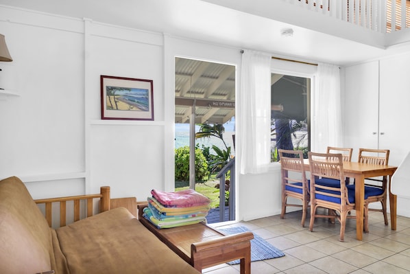 Oceanfront living area
