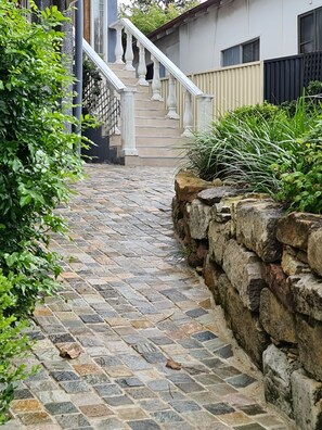 pathway that leads to the entrance