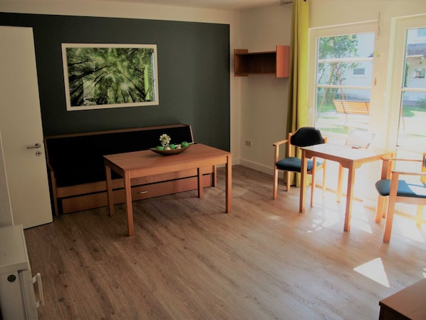 Wohnzimmer in der Ferienwohnung